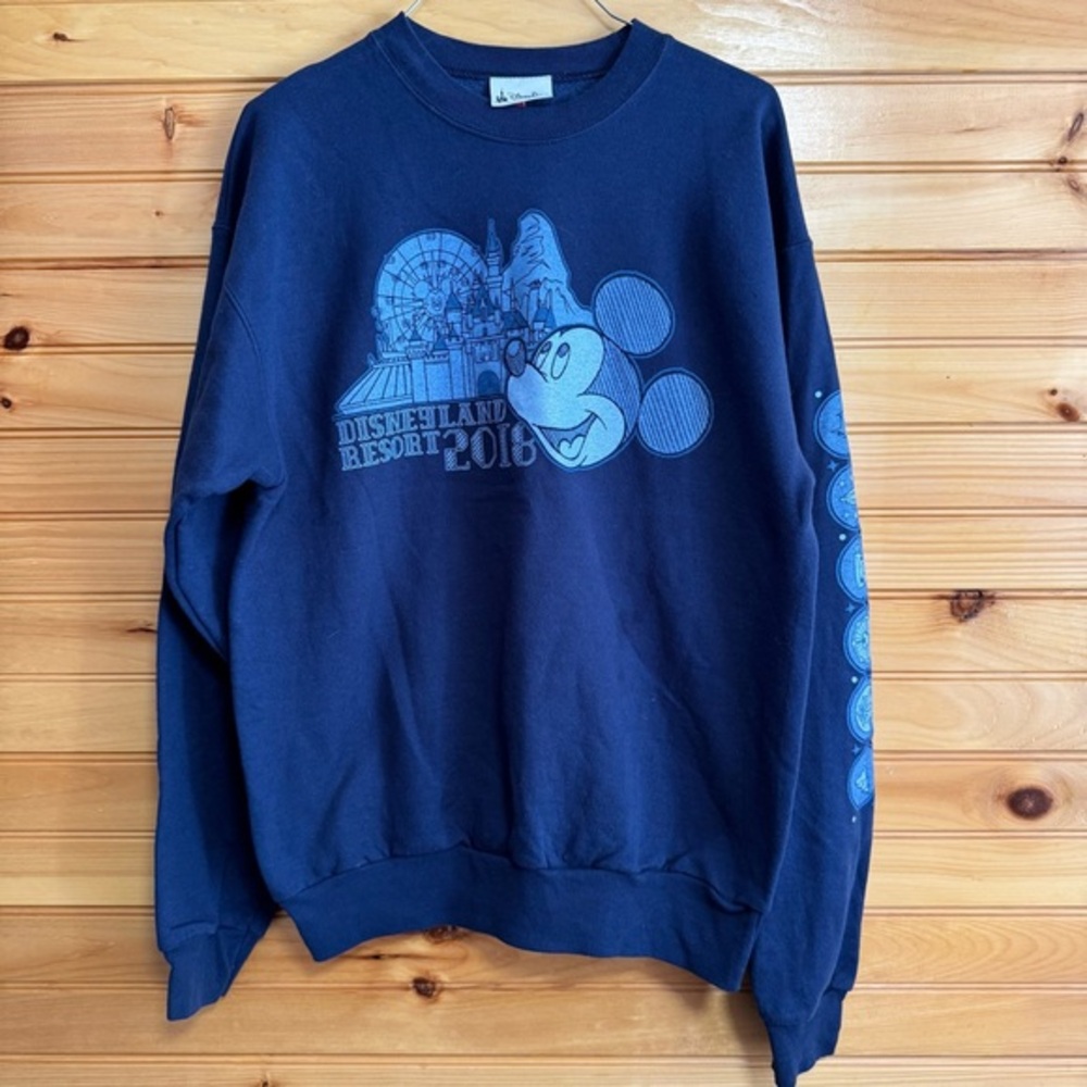 Disney Parks 2018 Disneyland Resort Navy Blue Crewneck Sweatshirt Medium
